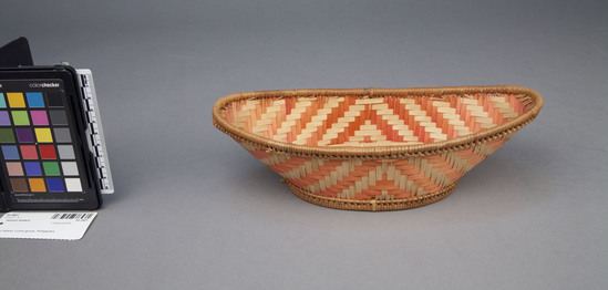 Hearst Museum object 1 of 2 titled Woven basket, accession number 10-2607, no description available.