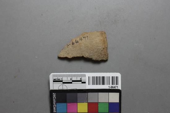 Hearst Museum object titled Potsherd, accession number 1-66471, described as potsherd