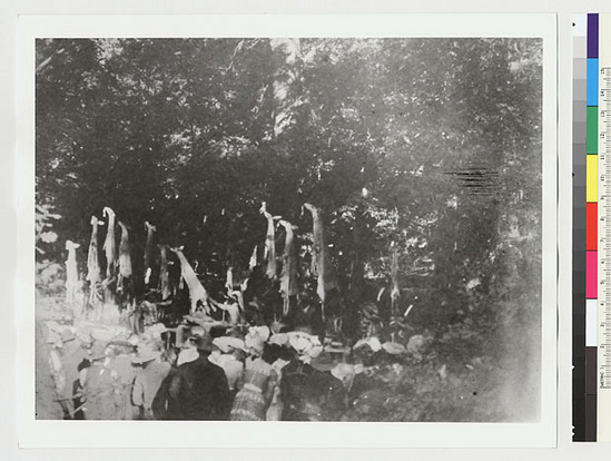 Hearst Museum object titled Black-and-white negative, accession number 15-3172, described as White deerskin dance