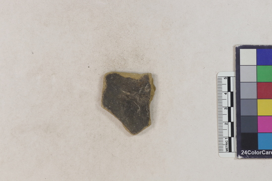 Hearst Museum object 30 of 183 titled Potsherd, accession number 16-8192, described as Potsherd: bodys Section of Manta on beach currently inhabited. Numbers  8111 to 8194 are sherds picked up on beach at low tide.