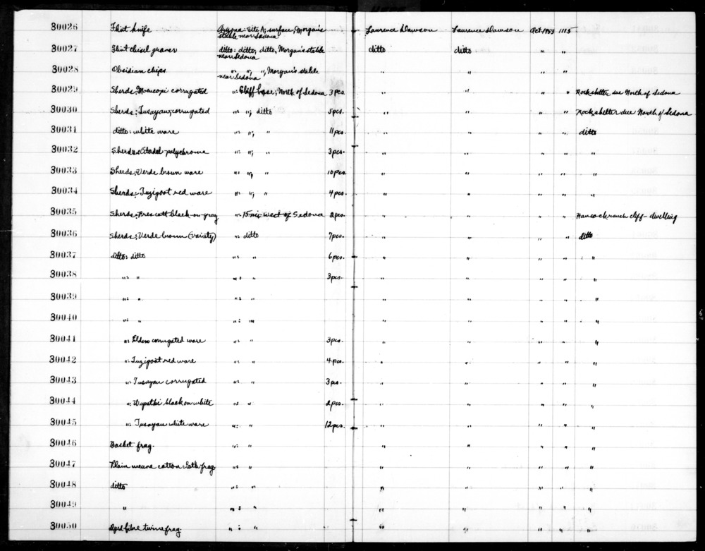 Documentation associated with Hearst Museum object titled Flake, accession number 2-30028, described as Obsidian chips.