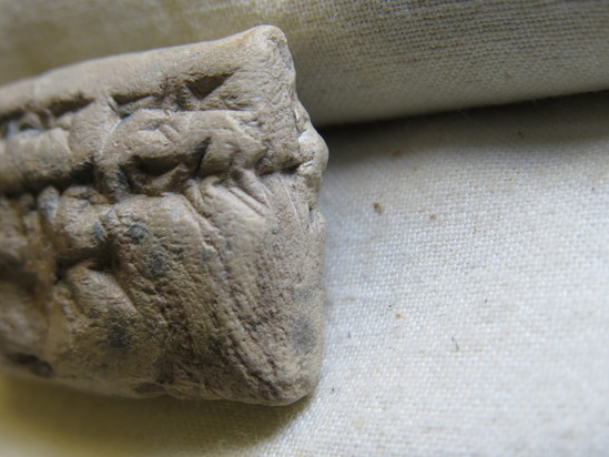 Hearst Museum object 76 of 93 titled Cuneiform tablet, accession number 9-2946, described as Mesopotamian cuneiform tablet